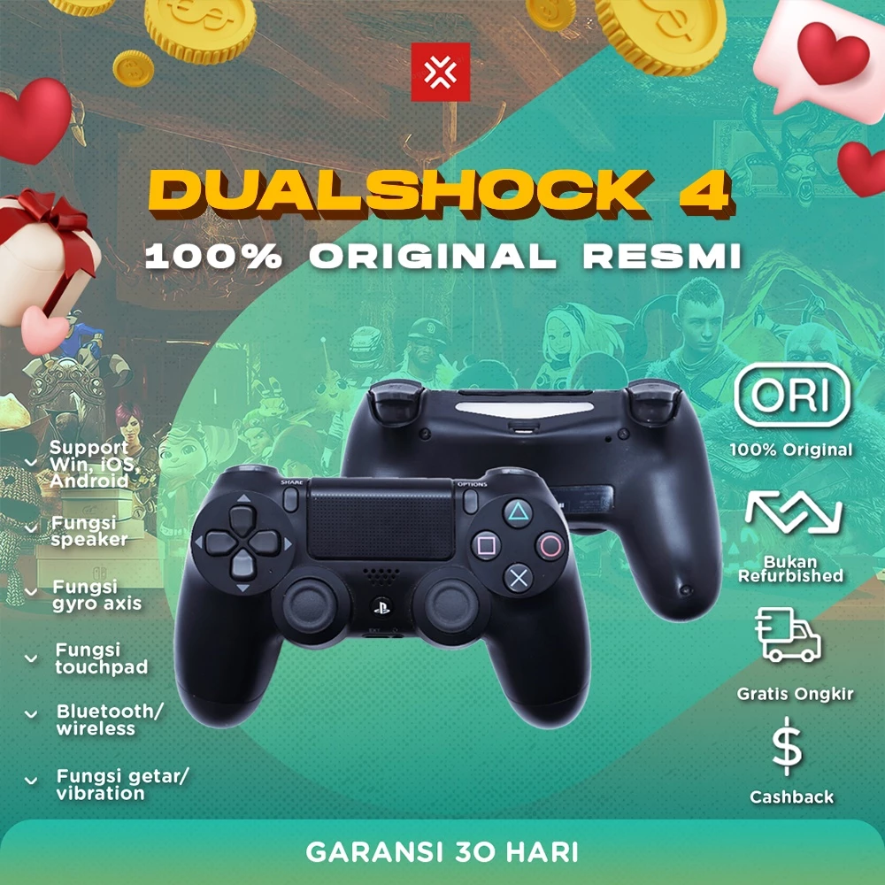 Stik PS4 / Stick PS4 / DS4 / Dualshock 4 Playstation 4 Original Mesin