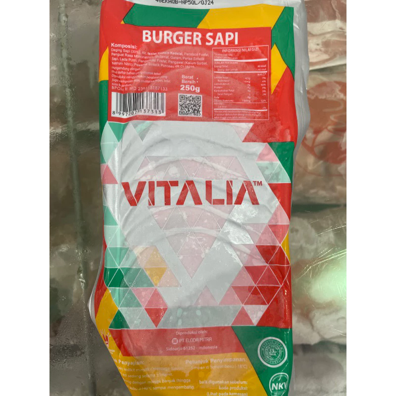 Vitalia Burger Sapi Isi 10 VITALIA Isi 20