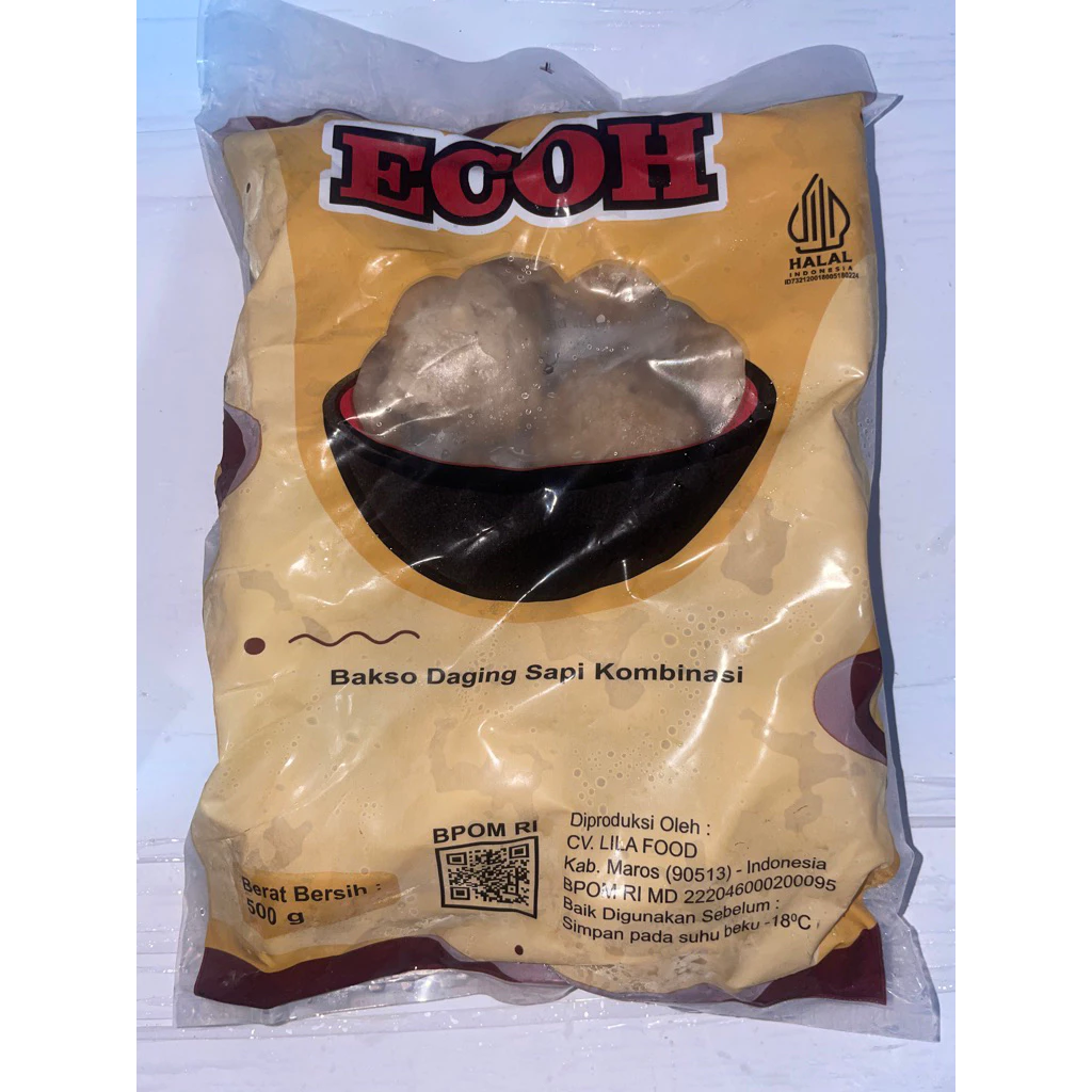 Bakso Sapi Ecoh Jumbo 500gr - Bakso Ecoh