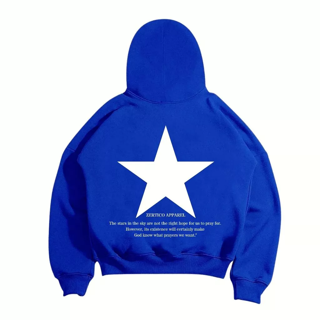 ZERTICO | HOODIE BOXY OVERSIZE | BIG STAR BIRU