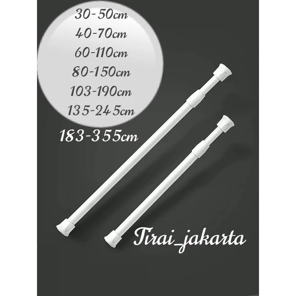 TIANG FLEKSIBEL GORDEN/ TIANG PINTU/ TIANG TIRAI KAMAR MANDI/ TIANG KOLONG DAPUR/ BATANG GORDEN/ tiang piaa ajaib
