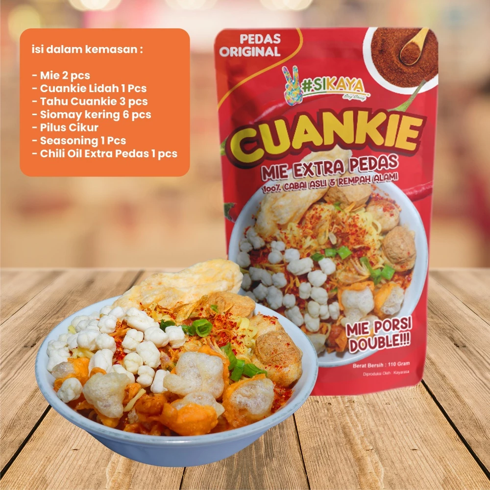 Cuanki Instan/Cuanki kuah - Cuankie Mie Extra Pedas SIKAYA