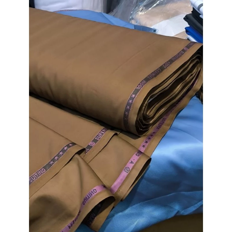Kain Seragam PNS Khaki Premium Pemda ASN Semi Wool Katun
