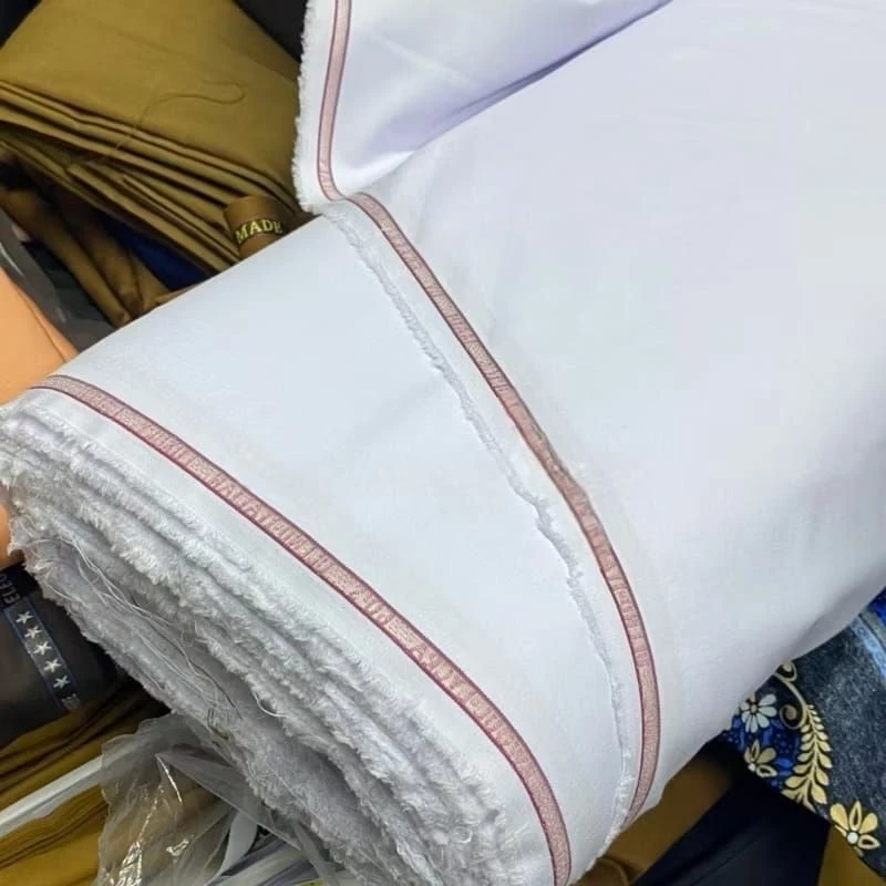 kain stretch putih melar bahan seragam dinas pdh pns kedokteran perawat semiwool premium