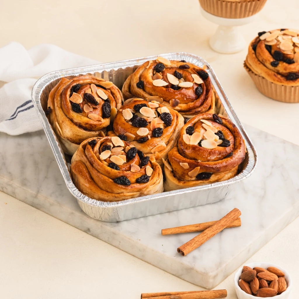 Cinnamon Rolls Vegan Halal Lembut 5 Pcs