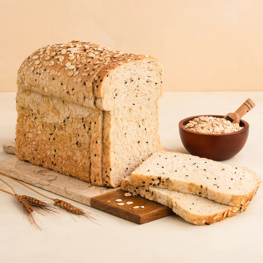 Whole Wheat Hi-Fiber Vegan Bread, Diet & Diabetic Friendly