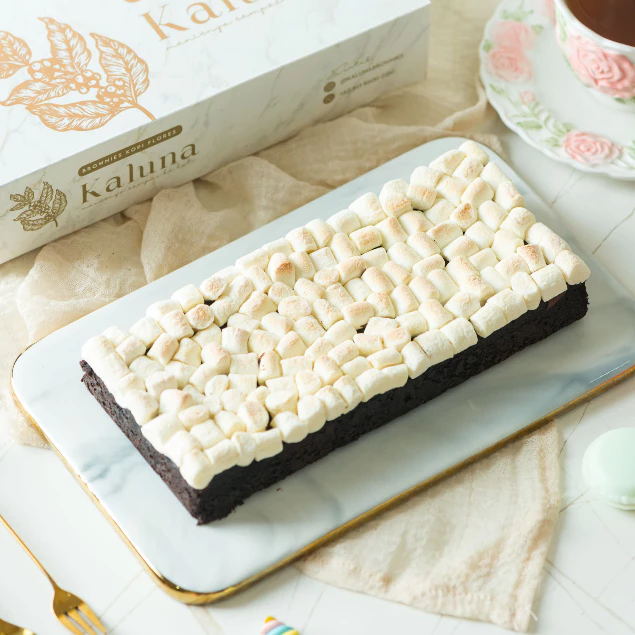 Kaluna Cakes - Fudgy Brownies Marshmallow Ukr. 22x10 - Brownies Panggang Marshmallow