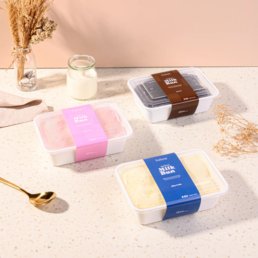 Kaluna Cakes Creamy Soft Milk Bun isi 6 pcs - After You Inspired Snow Cold Cream Bun