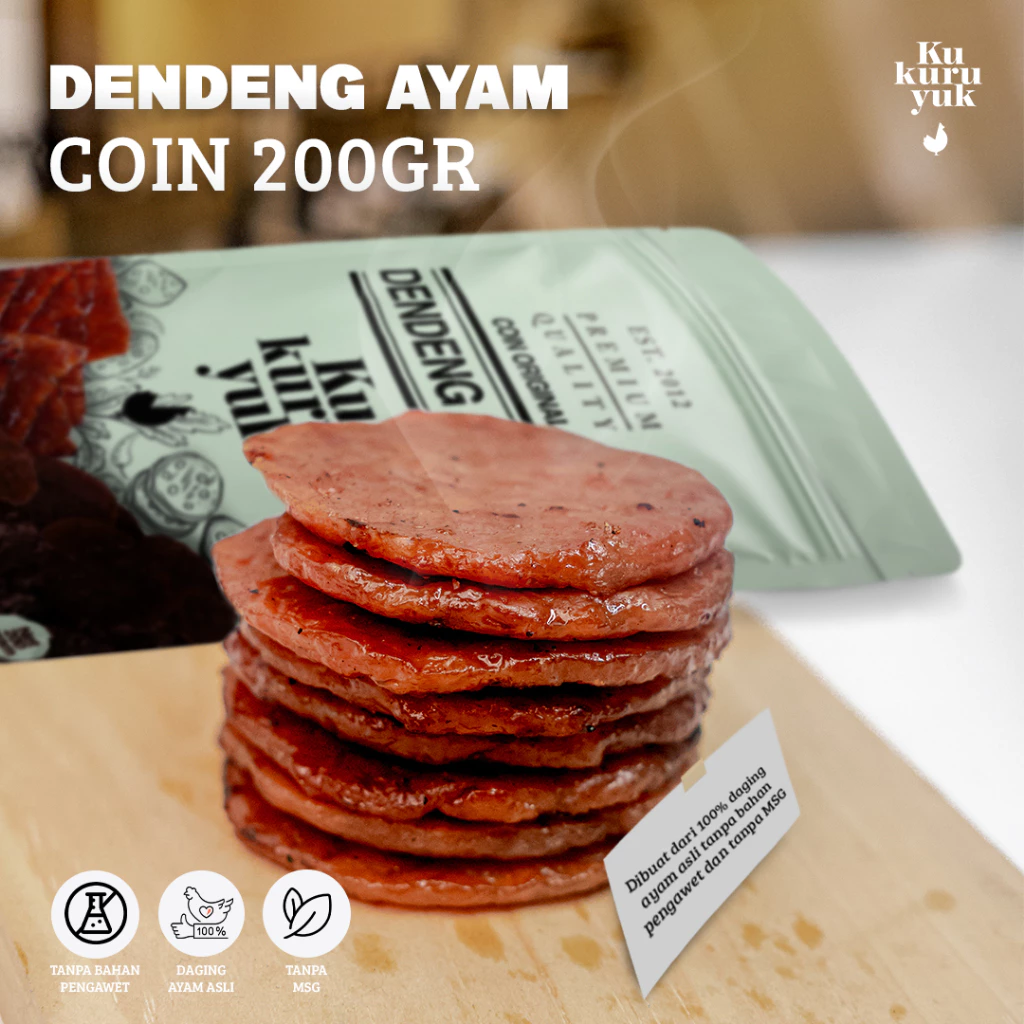 [PREMIUM COIN] Dendeng Ayam Kukuruyuk Makanan Siap Saji Frozen Food - 200 Gram