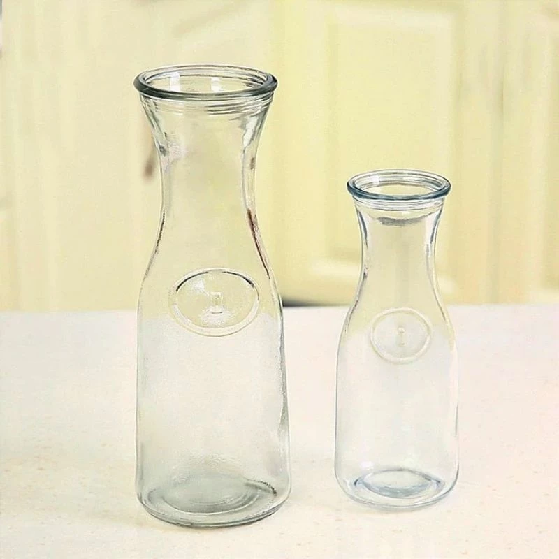 Vas Bunga Kaca Bening Tinggi Karaff 500ml dan 1000ml | Pot Carafe Kaca Tanaman Hias Air Bunga Sedap Malam| Hiasan Dekorasi Meja Tamu Aesthetic