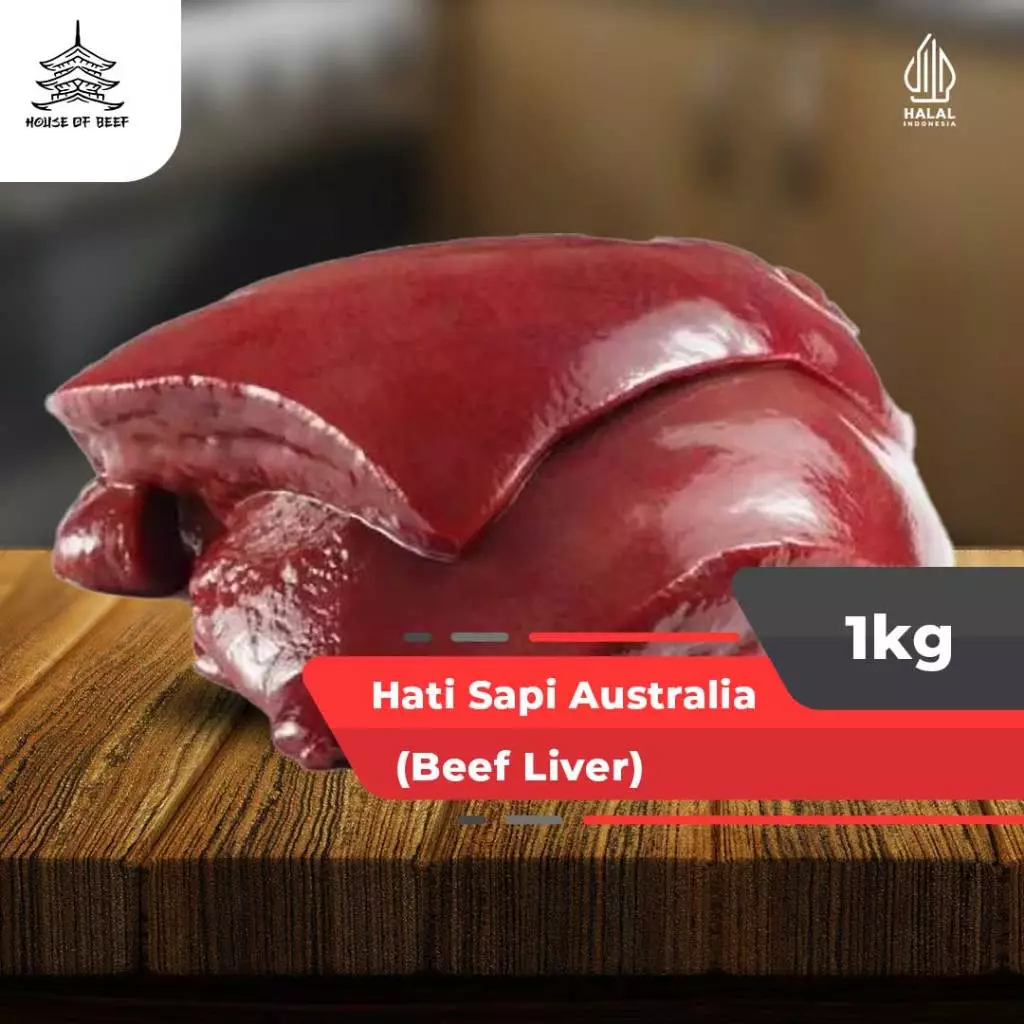 Hati Sapi Beef Liver Import AUS 1kg