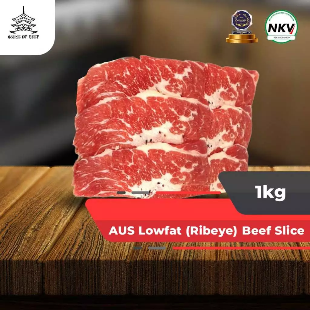 Daging Sapi AUS Rendah Lemak Lowfat Sliced Beef | Shabu Beef Iris Tipis
