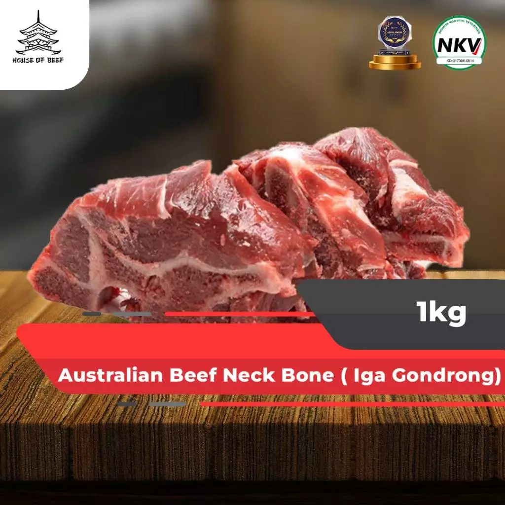 Iga Gondrong Sapi | Australian Neck Bone Beef | Tulang Leher Berdaging AUS Pilihan