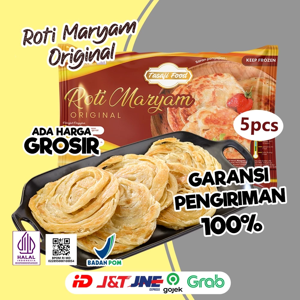 Tasaji Roti Maryam Original / Roti Cane / Canai Frozen