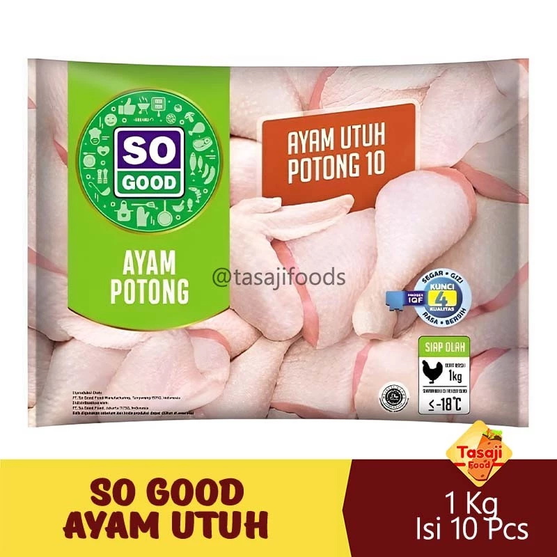 So Good Ayam Utuh Potong 10 Frozen Pack 1 Kg