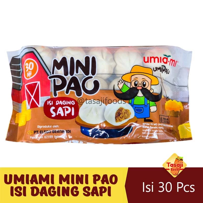 Umiami Mini Pao Isi Daging Sapi 480gr isi 30 Pcs Frozen
