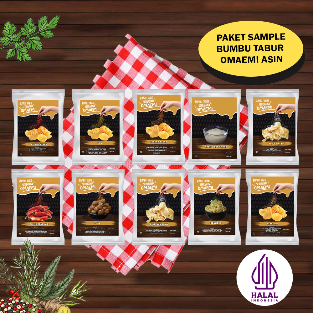 PAKET HEMAT SAMPLE BUMBU TABUR SNACK / KERIPIK