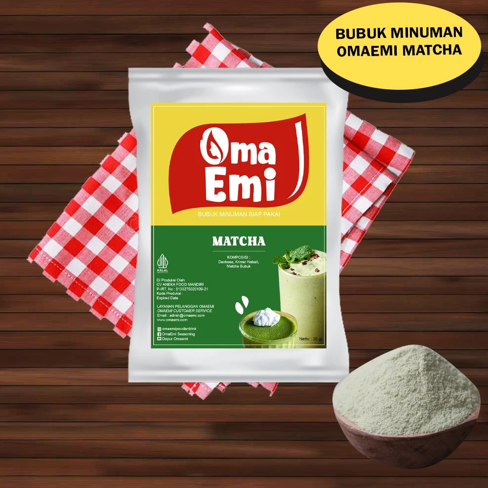 Bubuk Minuman Instan {MATCHA} / {MATCHA} 30 gr / Toko Bubuk Minuman Aneka Rasa