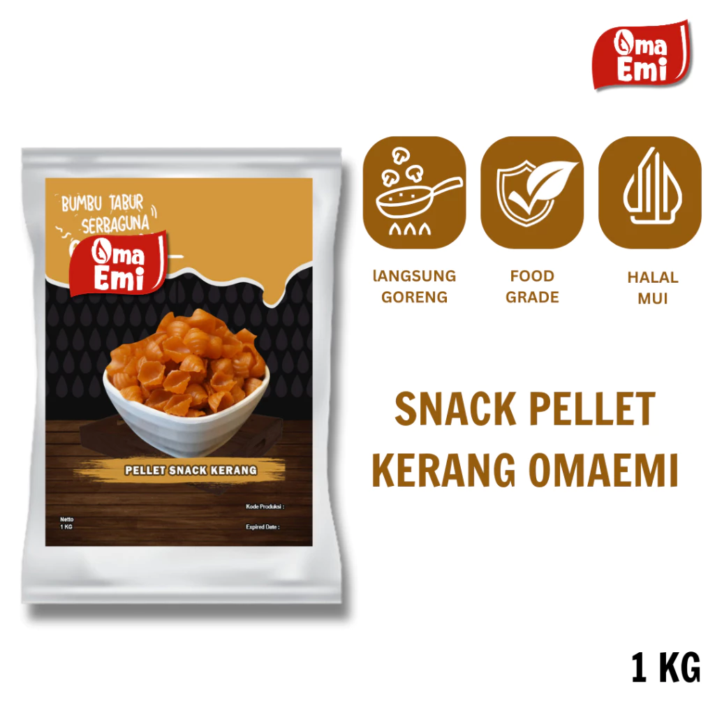 PELLET SNACK KERANG 1 KG FOOD GRADE KUALITAS TERJAMIN
