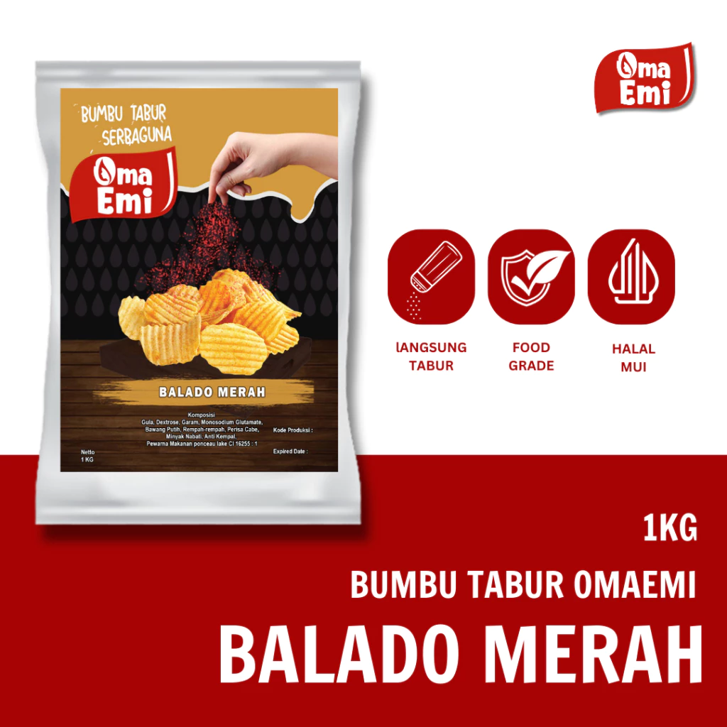 Bumbu Tabur Balado Merah 1 kg HALAL
