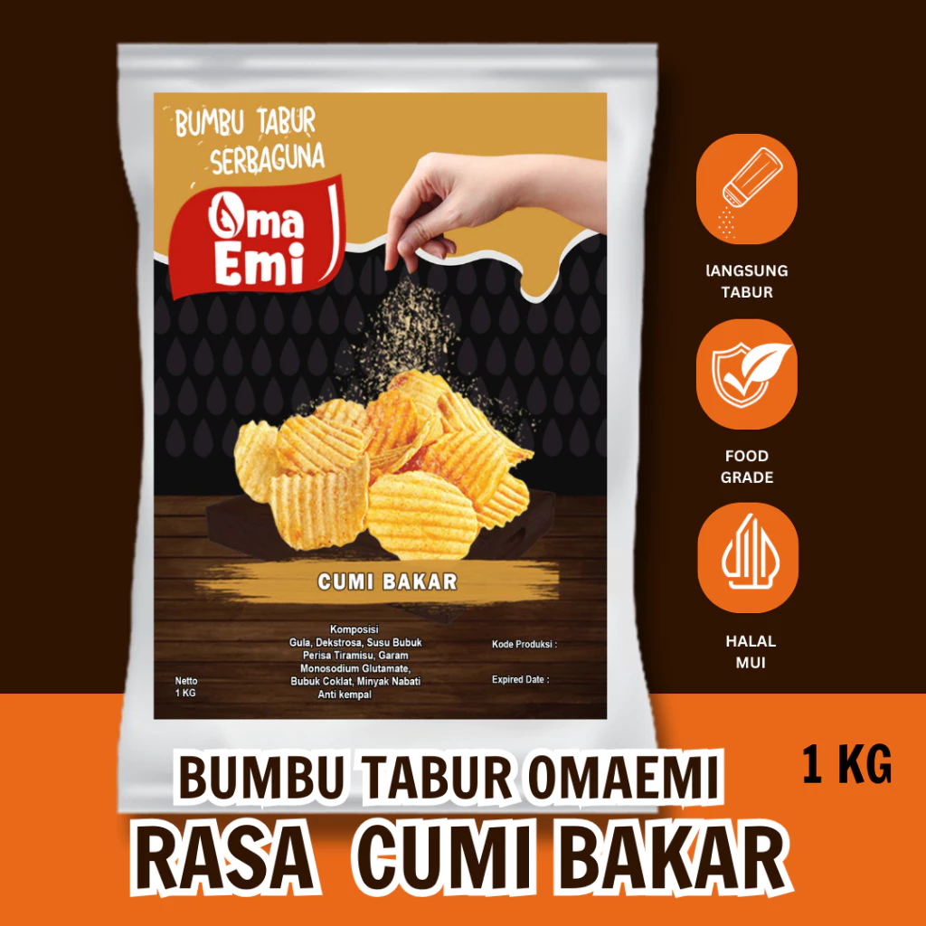 BUMBU TABUR CUMI BAKAR HALAL FOOD GRADE 1 KG
