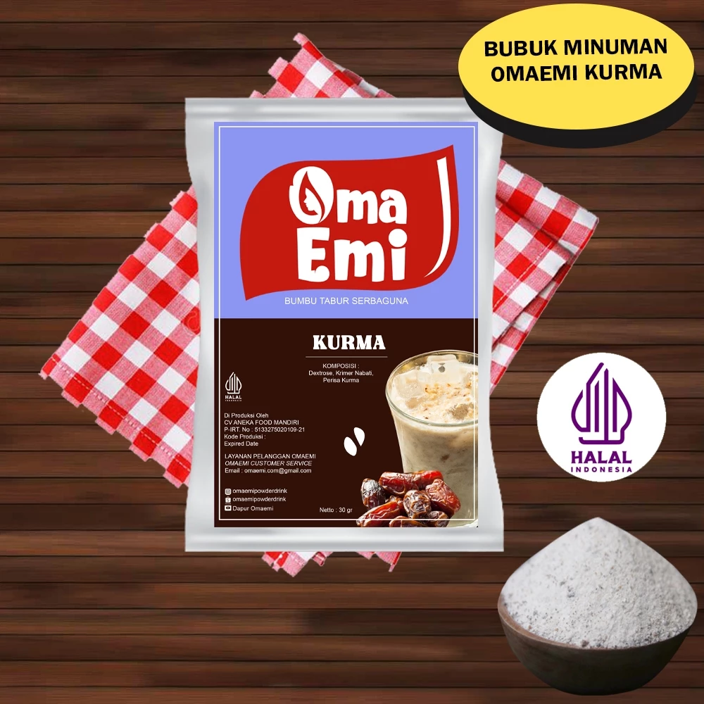 BUBUK MINUMAN KURMA KEMASAN 30 GR FOOD GRADE