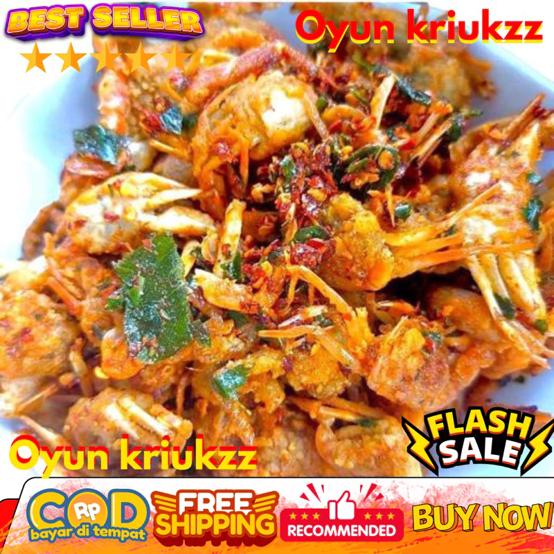 BABY CRAB KRISPY KHAS SUNDA !!! 100 gr | CRAB KRIPS | KEPITING KRIUKZZ | SNACK KEPITING |BABY RAJUNGAN PEDAS