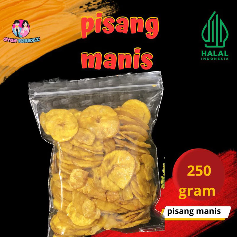 [TERLARIS] KERIPIK PISANG MANIS/ASIN SPESIAL KERIPIK PISANG KEPOK/KRIPIK PISANG /KERIPIK CAU MANIS
