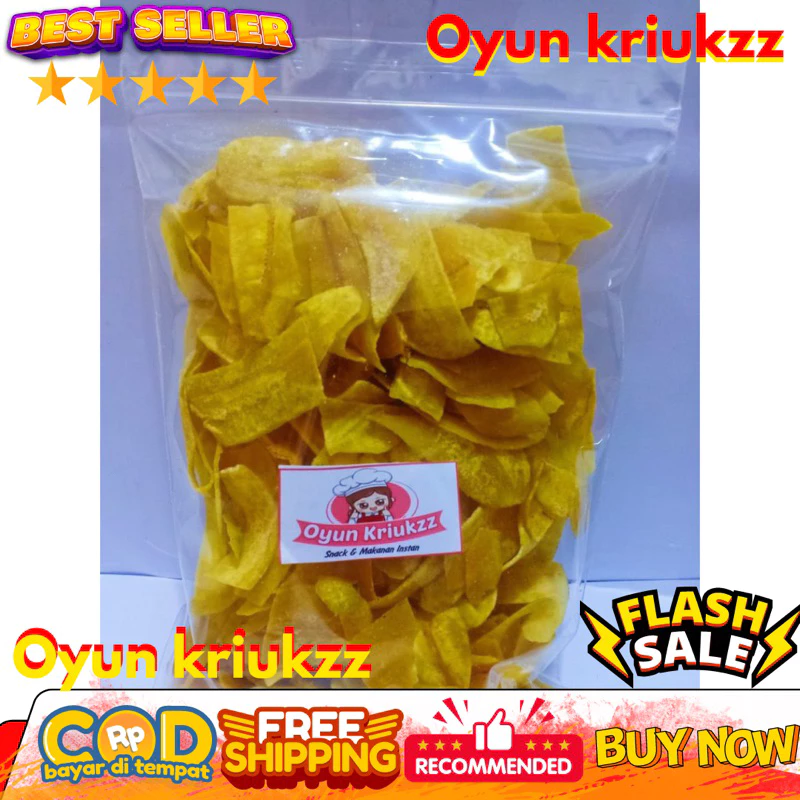 keripik pisang /keripik pisang asin gurih /keripik pisang cryspy