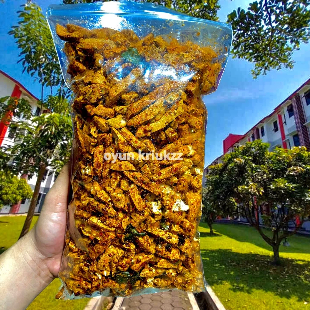 Basreng 1 KILO GRAM pedas jeruk (BASO GORENG ) Stik basreng / baso goreng /basreng / BASRENG VIRAL 1KG / BASRENG BUMBU MELIMPAH