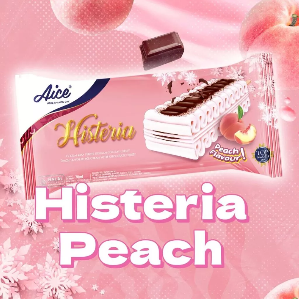Aice Ice Cream Histeria Peach For Special Moment isi 6pcs