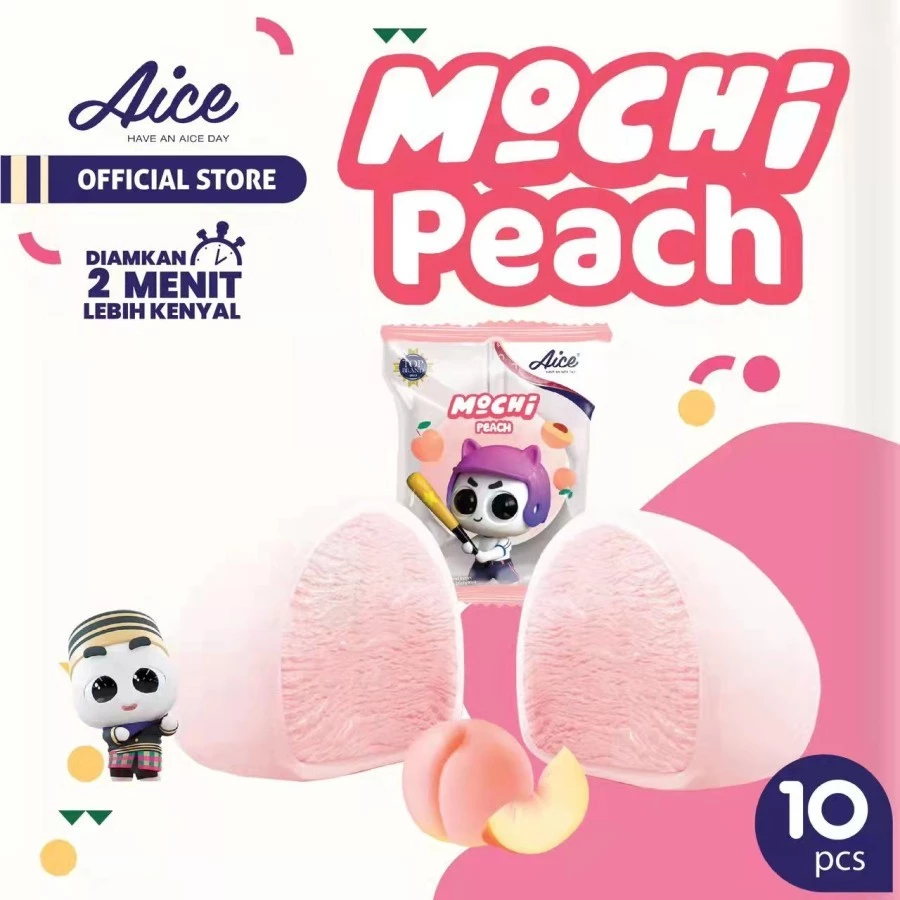Aice Ice Cream Mochi Peach Es Krim (isi 10 pcs) eskrim 10pcs