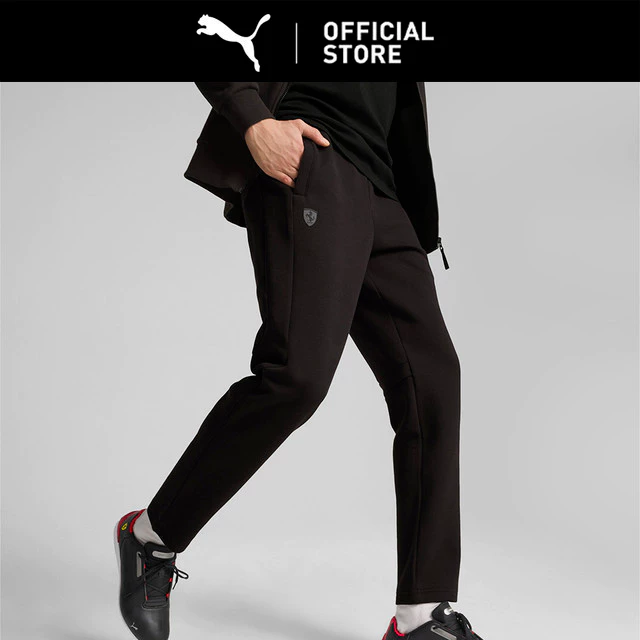PUMA Celana Pria Scuderia Ferrari MT7+ Elastis Hitam
