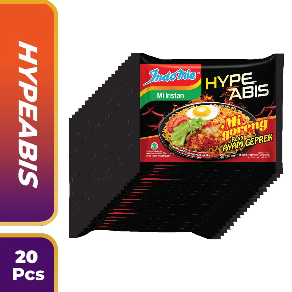 20 PCS -Indomie Goreng Ayam Geprek 85 Gr