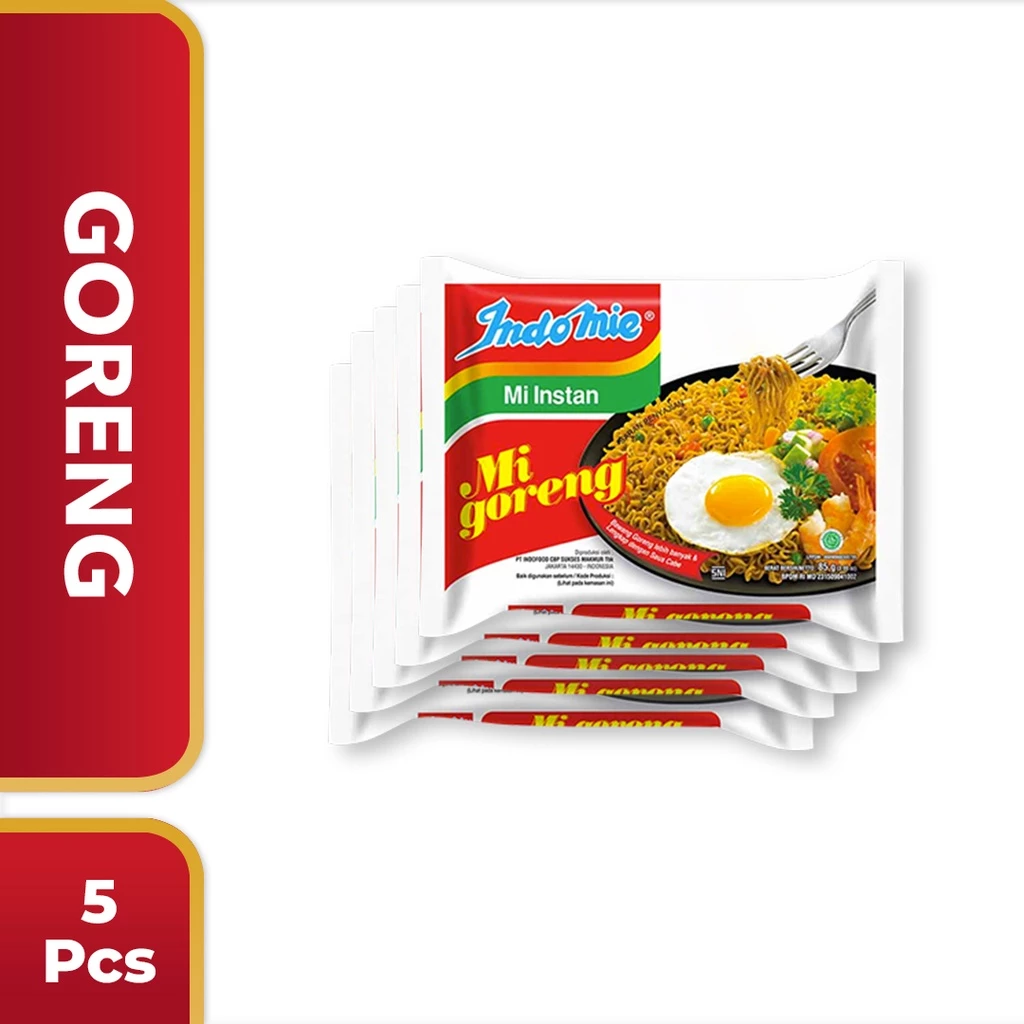 5 PCS - Indomie Goreng Spesial 80 Gr