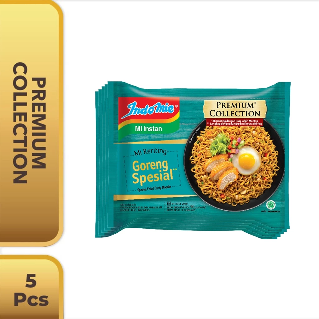 5 PCS - Indomie Mi Keriting Goreng Spesial 90 Gr
