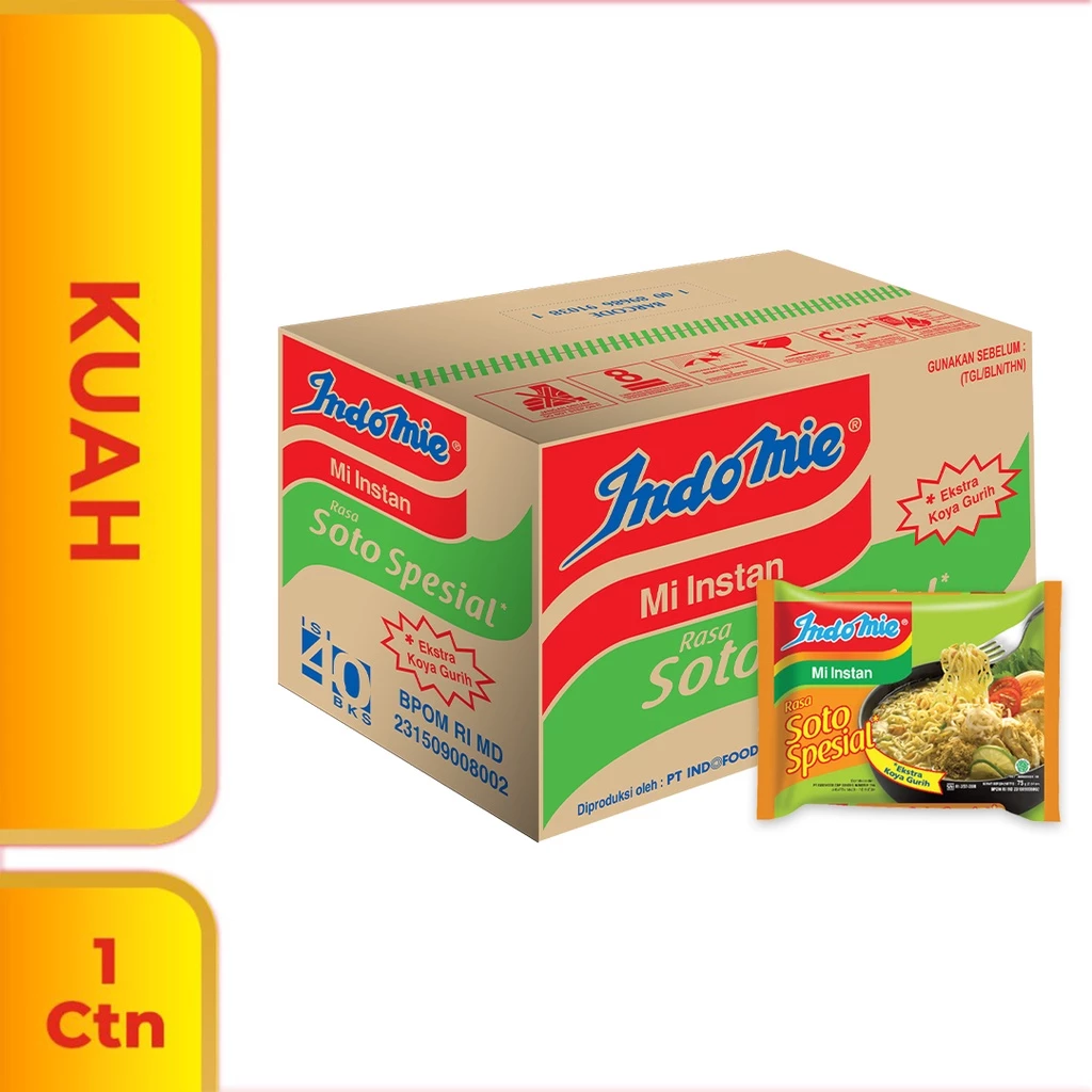 CTN - Indomie Kuah Soto Spesial 75 Gr