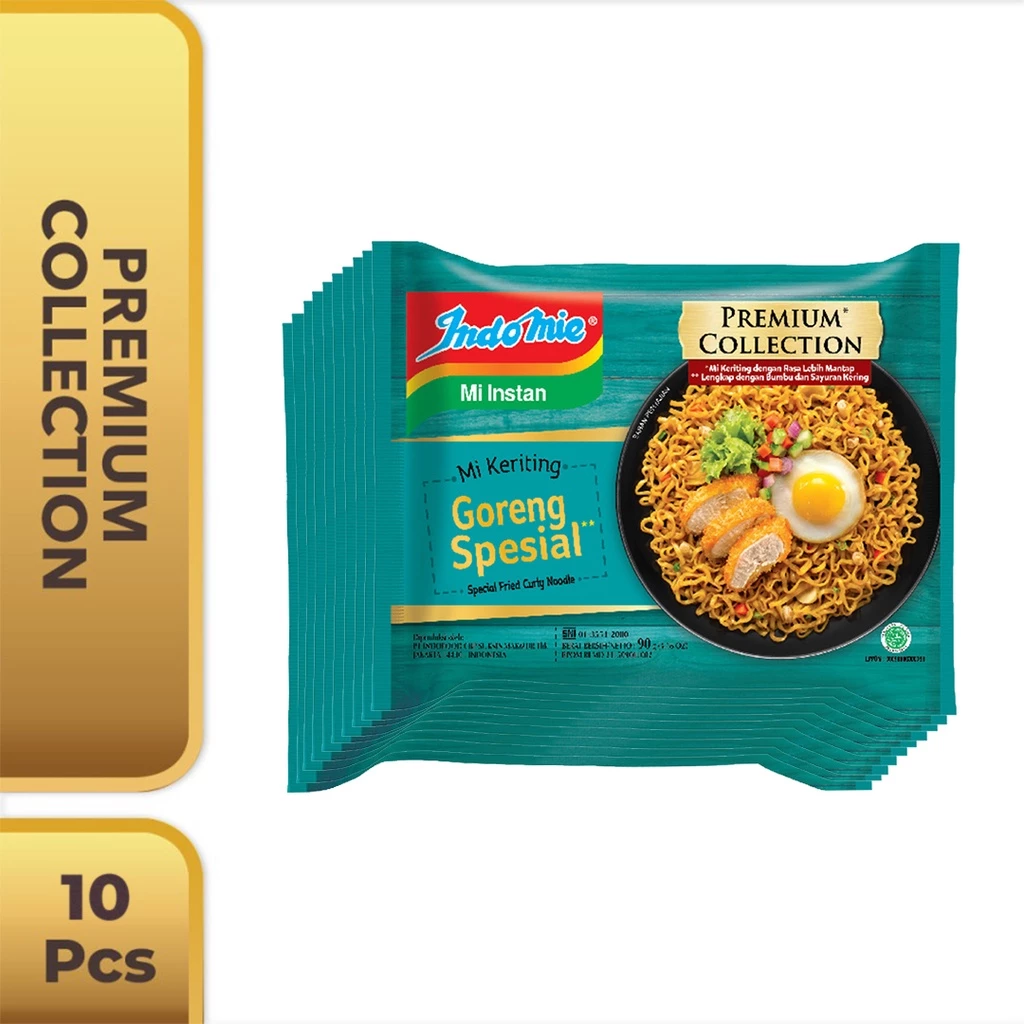 10 PCS - Indomie Mi Keriting Goreng Spesial 90 Gr