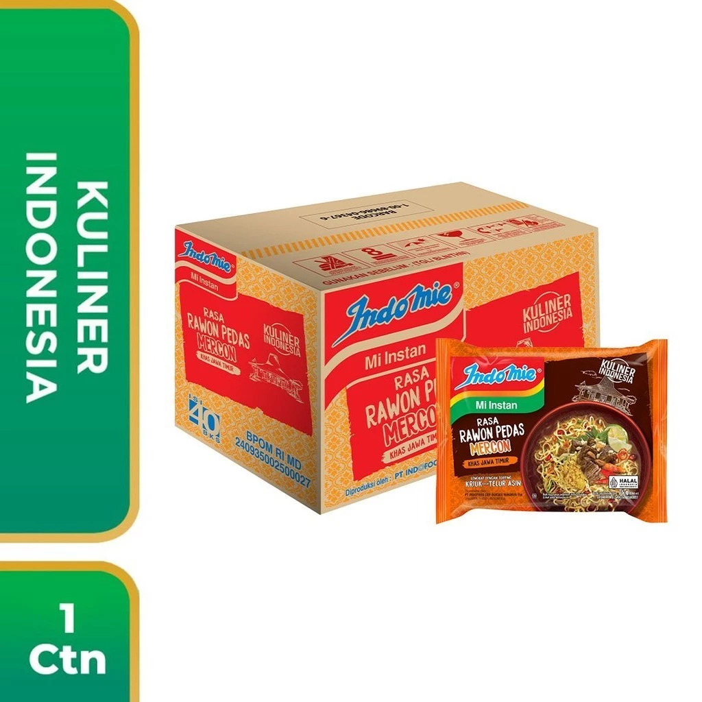 CTN - Indomie Kuah Rawon Pedas Mercon 75 Gr