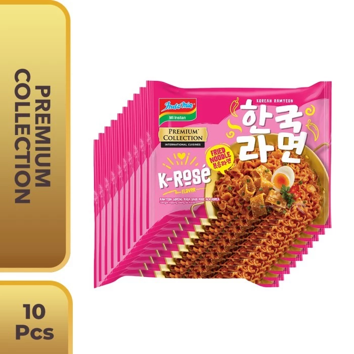 10 PCS - Indomie Korean K-Rose 85 Gr