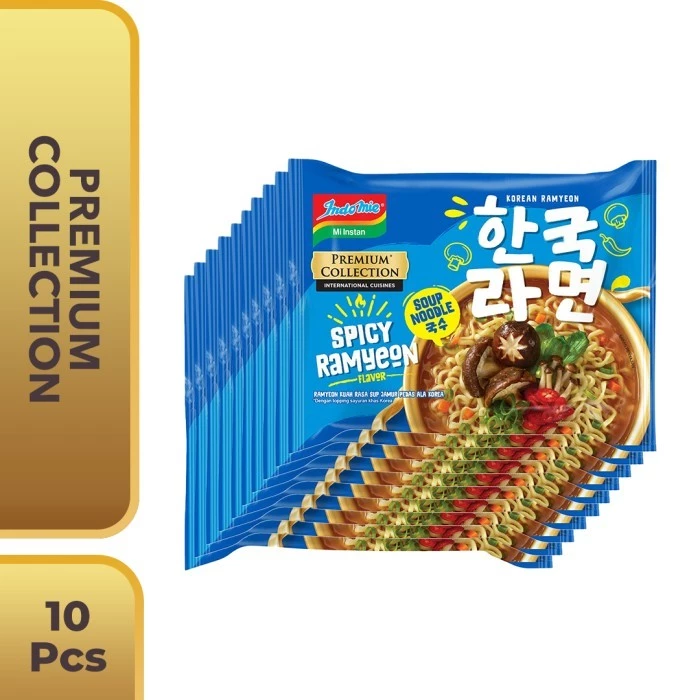 10 PCS - Indomie Korean Spicy Ramyeon 83 Gr
