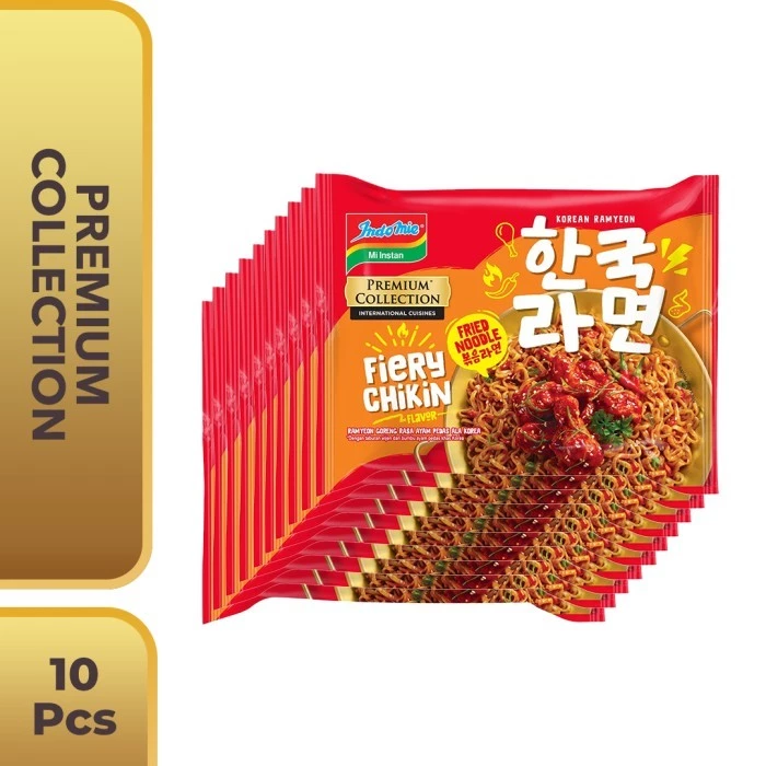 10 PCS - Indomie Korean Fiery Chickin 94 Gr
