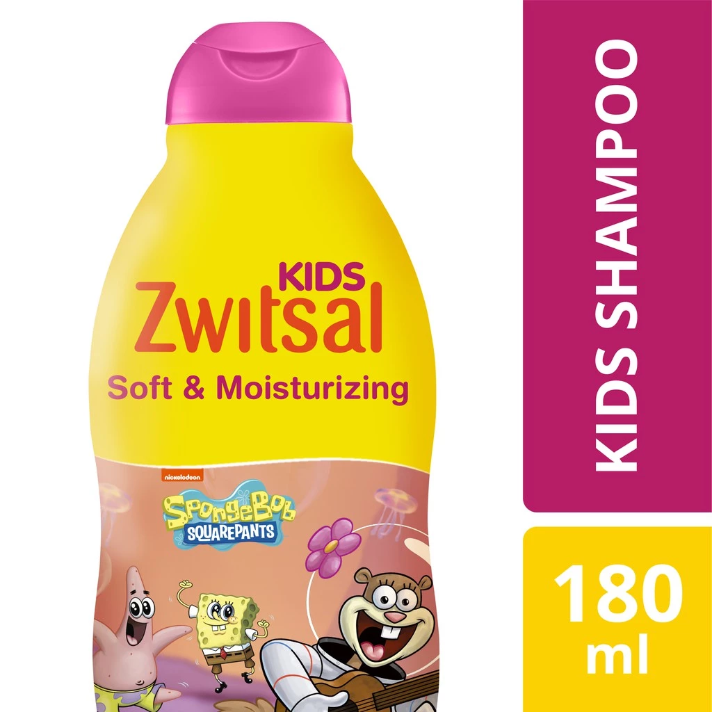 Zwitsal Kids Shampoo Pink Soft & Moisturizing 180 ml
