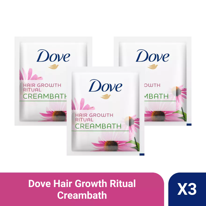 Dove Creambath Hair Growth Ritual 30G x3 - Rambut Indah & Wangi