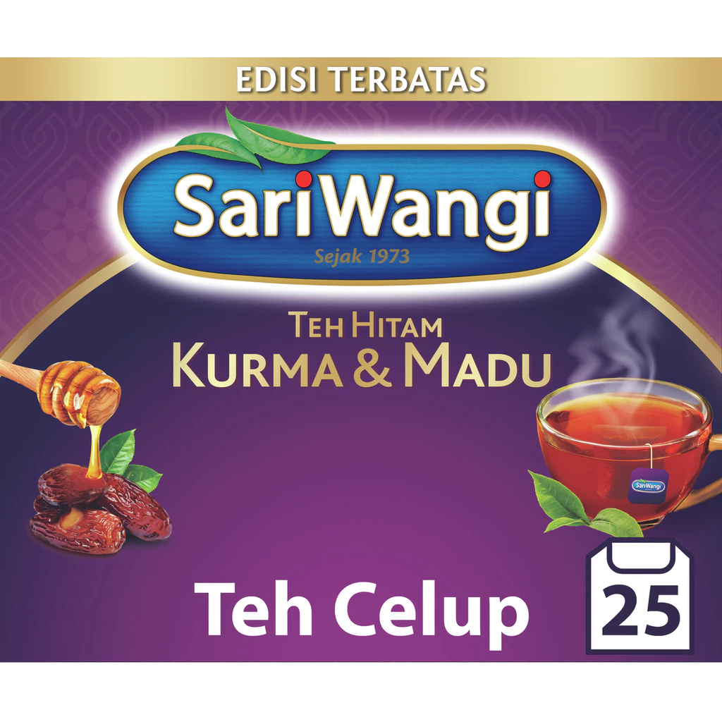 Sariwangi Teh Hitam Kurma Madu 25 Kantung Celup