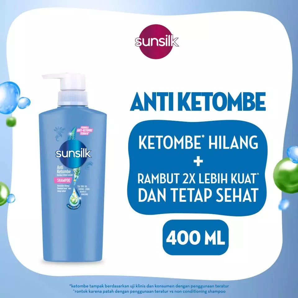 Sunsilk Shampo Anti Ketombe Rambut Sehat Dan Kuat Anti Dandruff 400ml