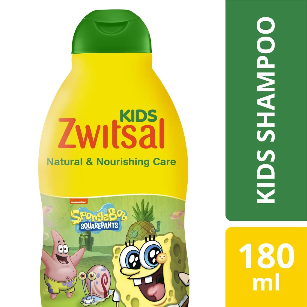 Zwitsal Kids Shampoo Green Natural & Nourishing Care 180 ml