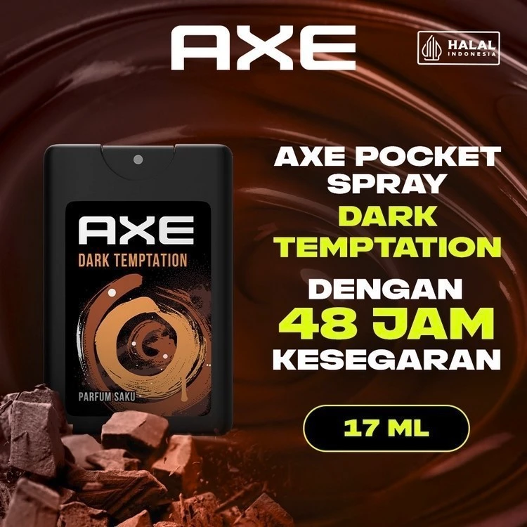 AXE Deodorant Parfum Saku Long Lasting Dark Temptation 17 mL