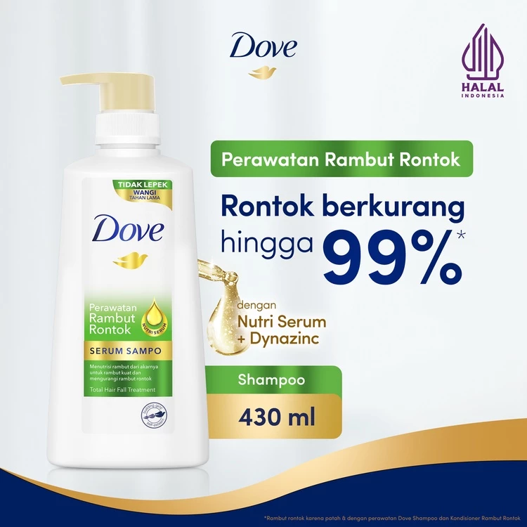 Dove Shampo Perawatan Rambut Rontok Sampo 430ml