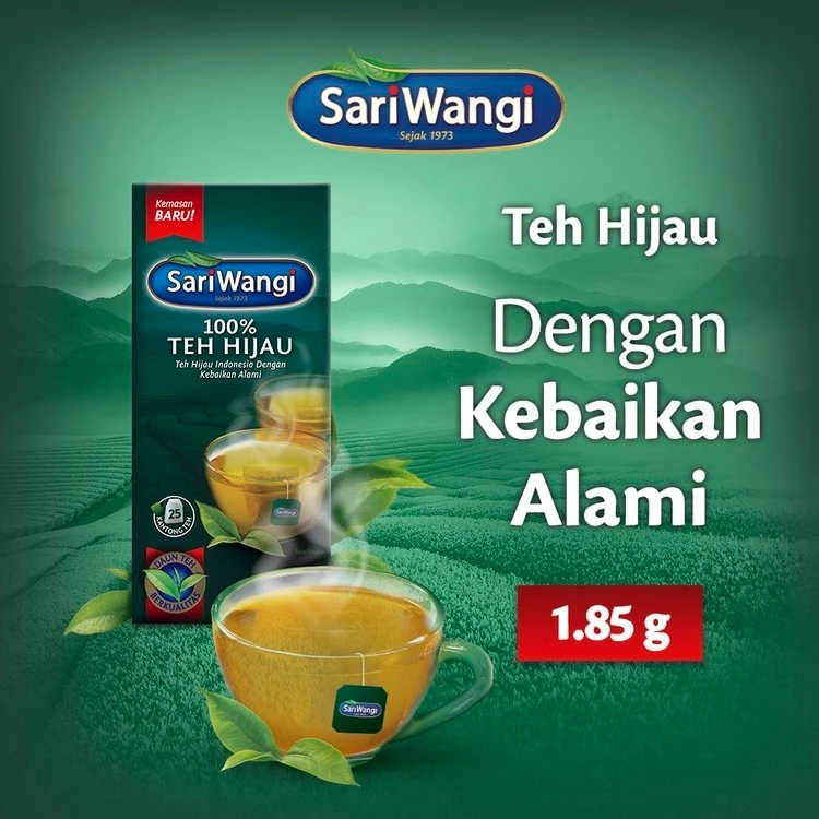 SariWangi Teh Hijau Teh Herbal 46.25 g